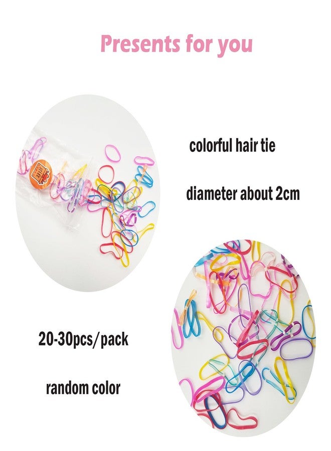EXTACIO 6 Pack Braided Hair Extensions, Colorful Pre-Braided Ponytail Hair Ties with Elastic Bands, Soft Synthetic Hair Accessories for Dress Up, Holiday Costume, Parties & Everyday Styling - Image 5